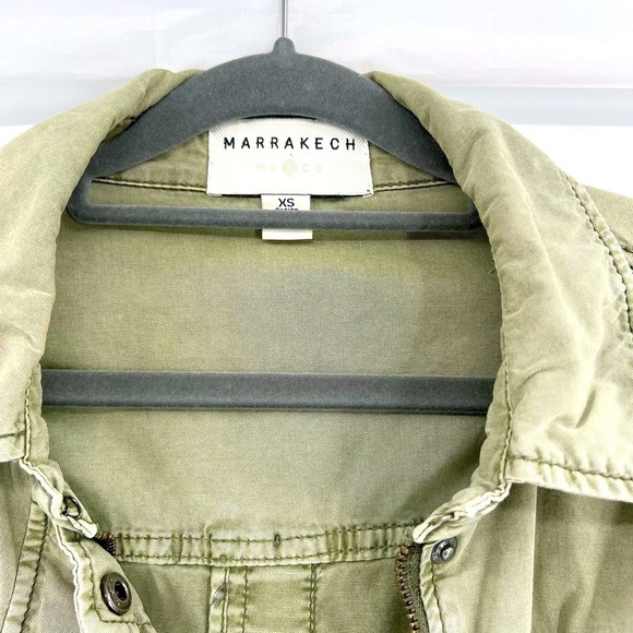 Anthropologie MARRAKECH Geneva Military Green Utility Parka Jacket Size XS - Picture 5 of 15